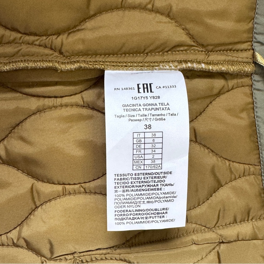 NWT Italian Luxury Pinko Quilted nylon Mini Skirt - Picture 7 of 8